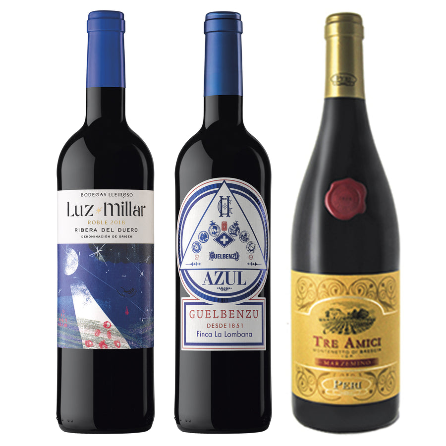 Red Wine Package* / 3-pack - Italian & Spanish Wine Sales -Beviamo International - Houston, TX