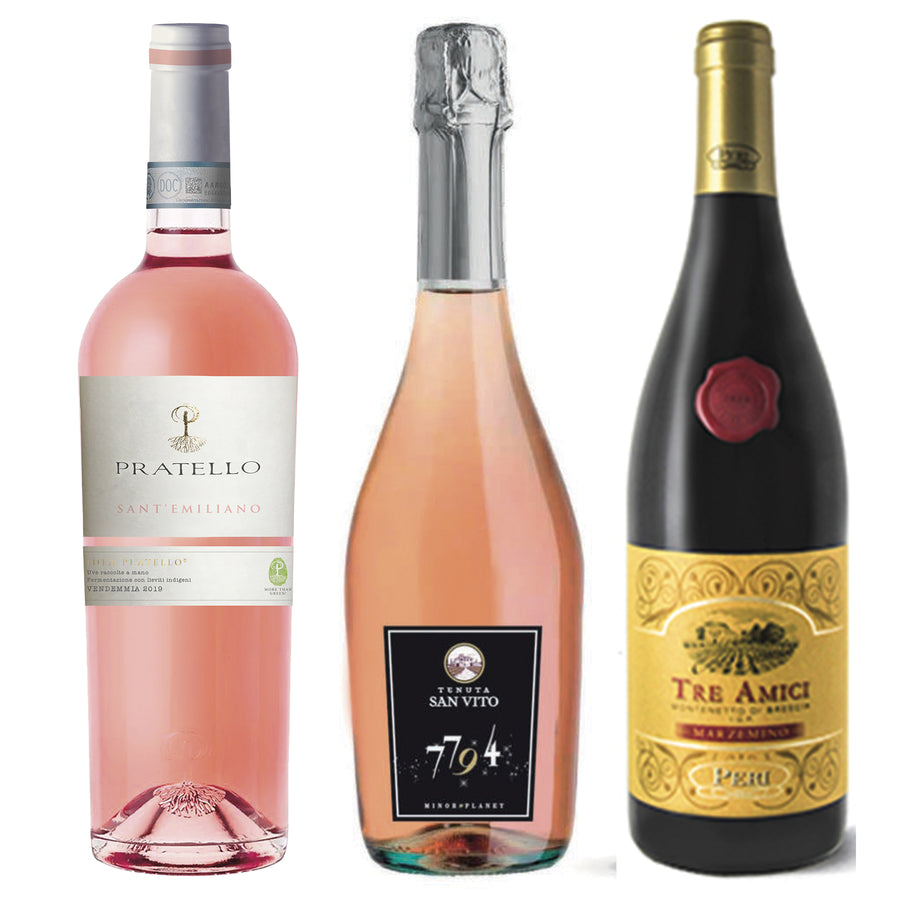 Rose Wine Package* / 3-pack - Italian Wine Sales -Beviamo International - Houston, TX