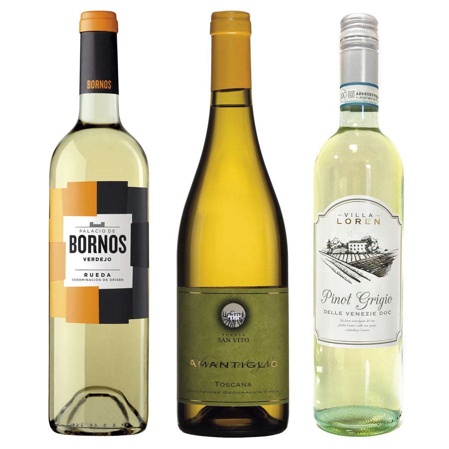 White Wine Package* / 3-pack - Italian & Spanish Wine Sales -Beviamo International - Houston, TX