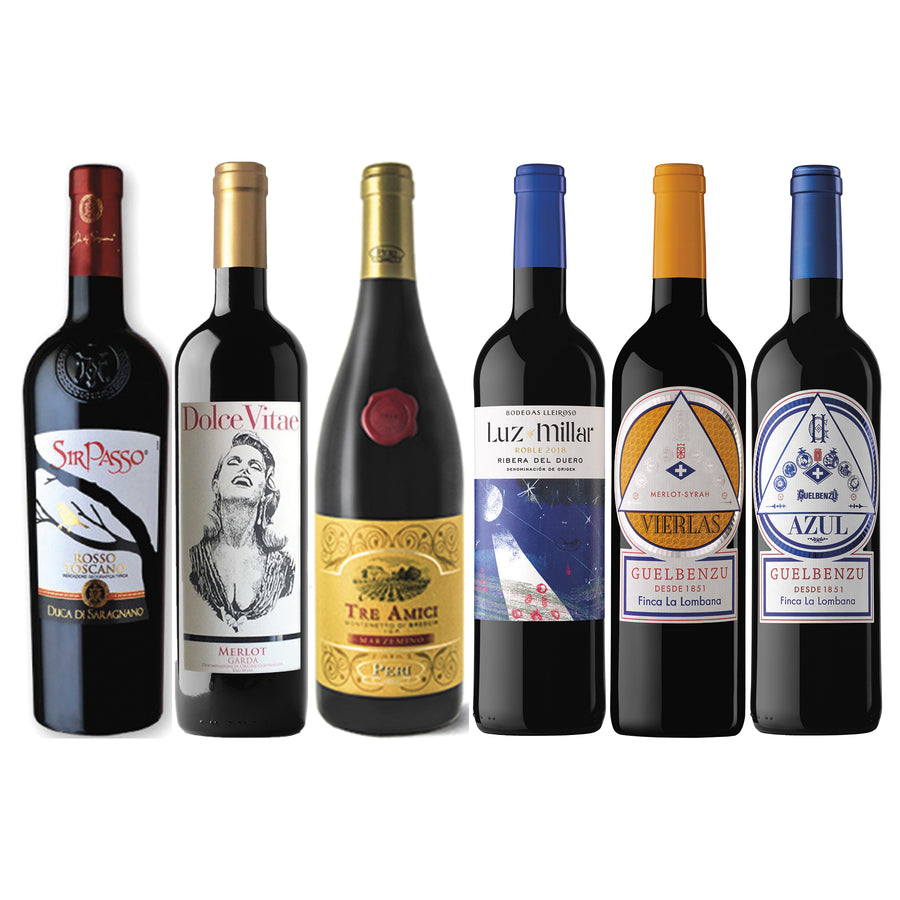 Red Wine Package* / 6-pack - Italian & Spanish Wine Sales -Beviamo International - Houston, TX