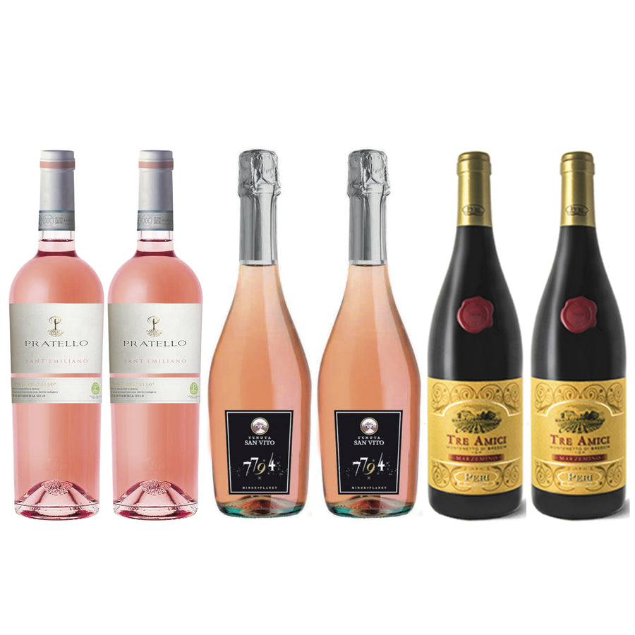 Italian & Spanish | Beviamo $76 Wine Packages International Six for 