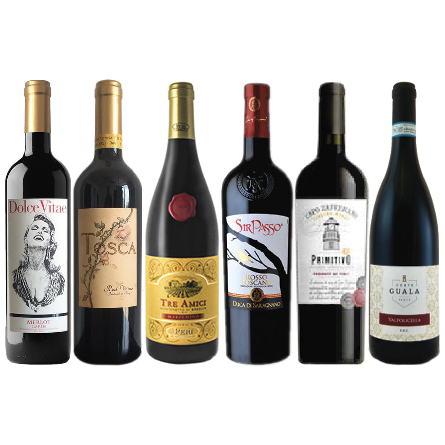 Italian & Spanish Wine for Packages $76 | International Six Beviamo 