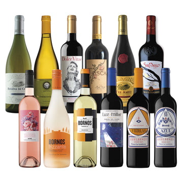 Red & White Wine Package* / Case - Premium Italian & Spanish Wine Party Pack - Beviamo International - Houston, TX