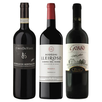 Wine Package Luxury 3-Pack - Italian and Spanish Red Wine distributed by Beviamo International in Houston, TX