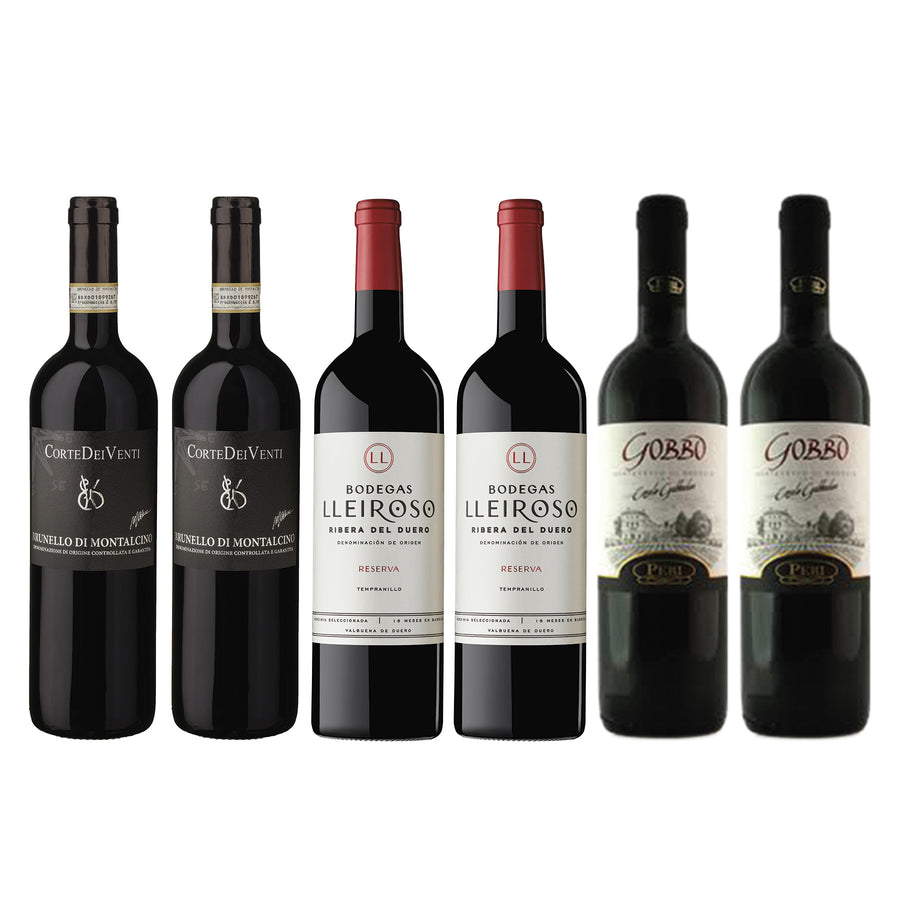  Wine Package* / Luxury 6-Pack - Italian and Spanish Wine distributed by Beviamo International in Houston, TX