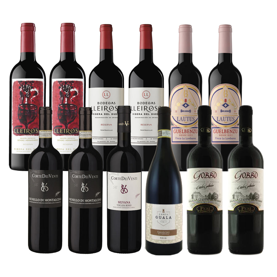 Italian & Spanish Wine Package* / Luxury Party Pack - Red Wine Distrbuted by Beviamo International in Houston, TX